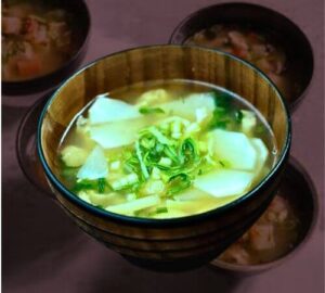 Miso Soup with Tofu and Vegetables